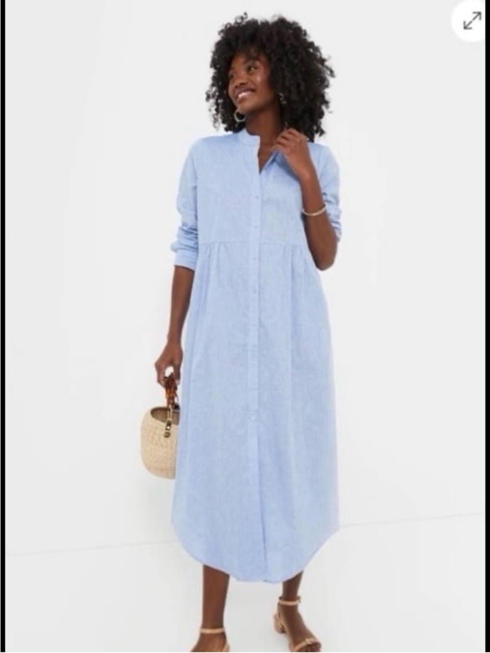 Tuckernuck Linen Blend Shirt Dress NWT Flaw
